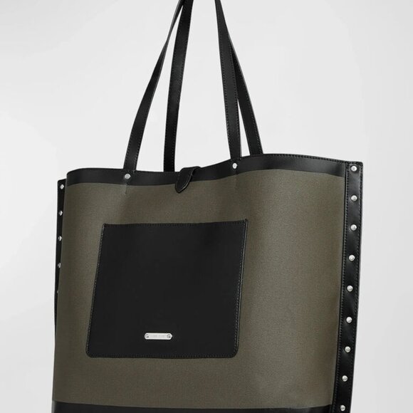 Rebecca Minkoff Megan Studded Bicolor Tote Bag - Picture 5 of 6